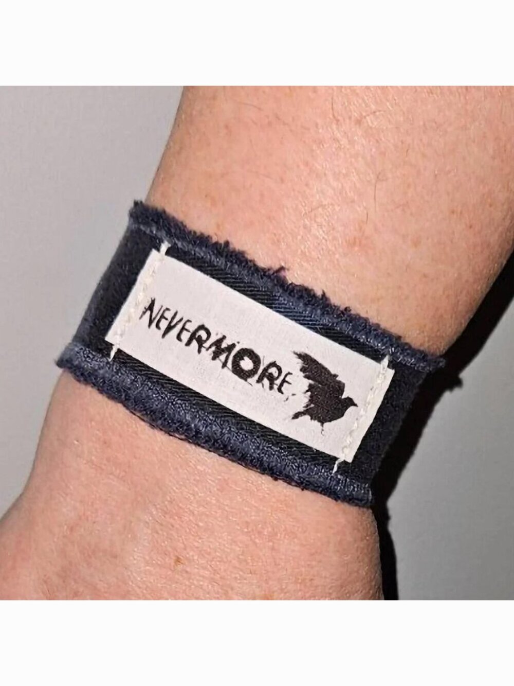 Nevermore Edgar Allen Poe Stretch Cuff Bracelet Goth Gothic Jewelry Poetry Gift